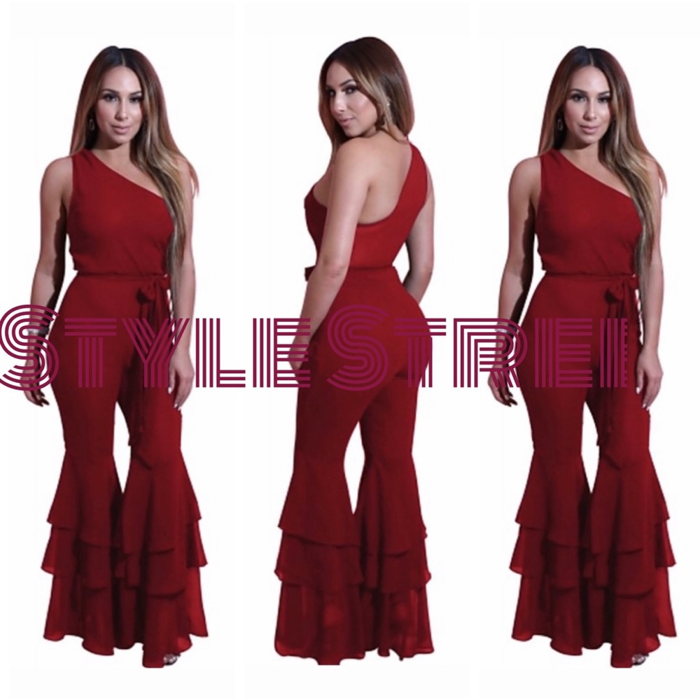 One Shoulder Jumpsuit